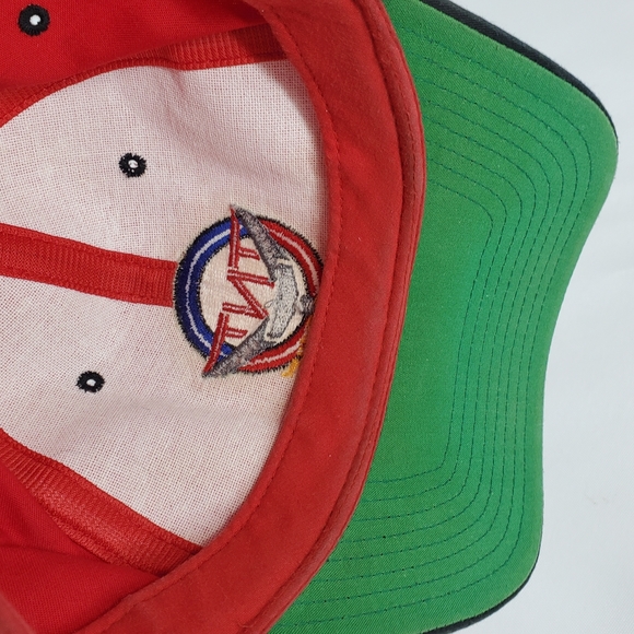 TNT RESCUE Red Black Hat Adult Adjustable Snapback Ball Cap. Embroidered Logo - Picture 9 of 10